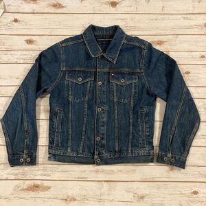 Vintage Tommy Hilfiger Men’s Denim Jean Jacket Blue Medium